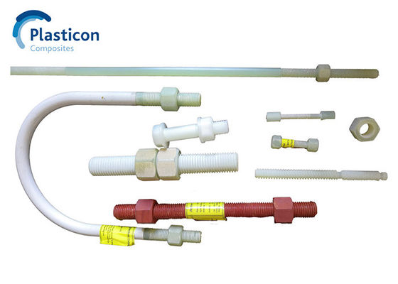 Epoksi reçine malzemesi ile yapılan GRE borular için dayanıklı FRP Fiberglass Bolt