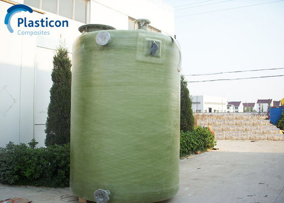 Kimyasal cam lif FRP tankları ISO Fiber Güçlendirilmiş Plastik tankları