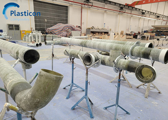 DN25-DN1000 Su taşımacılığı için büyük çaplı cam lif borular