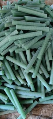 10 mm-200 mm kaplı iplik çubuğu, yuvarlak kafa şekli olan FRP bult