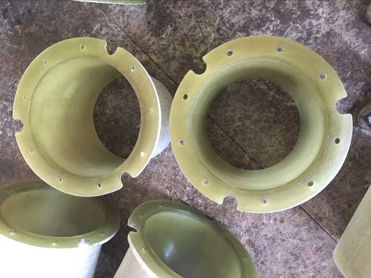 Basınç derecesi 50psi Flanged bağlantısı ile özelleştirilmiş flange FRP