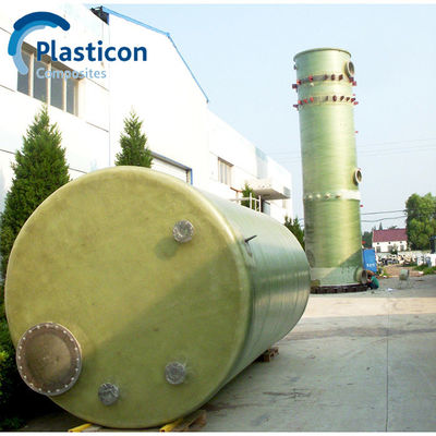 Yeşil FRP Tank Kimyasal Cam Elyafı Güçlendirilmiş Plastik Tank