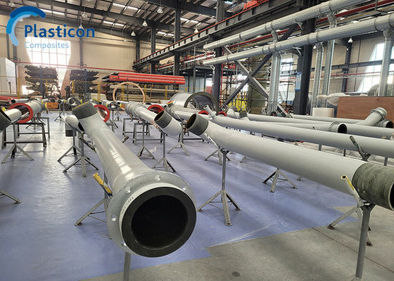DN1000 12m Fiberglass Güçlendirilmiş Boru Flange Bağlantısı ile