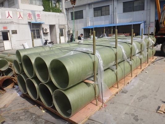 Soket Bağlantısı FRP Boru Uzunluğu 1m-12m Basınç 50PSI-150PSI